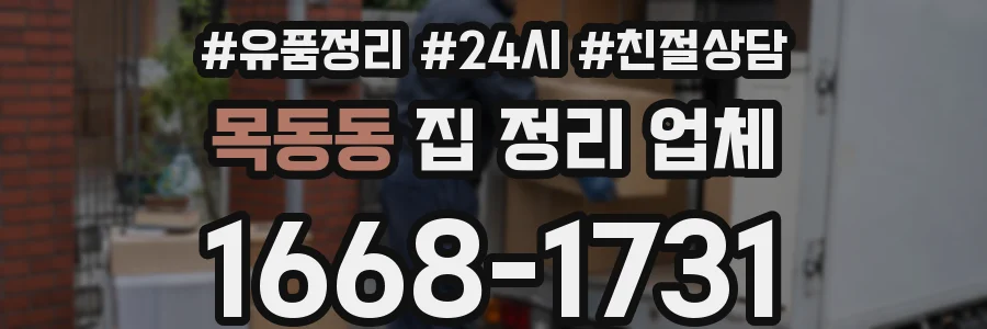 목동동 집 정리 업체
