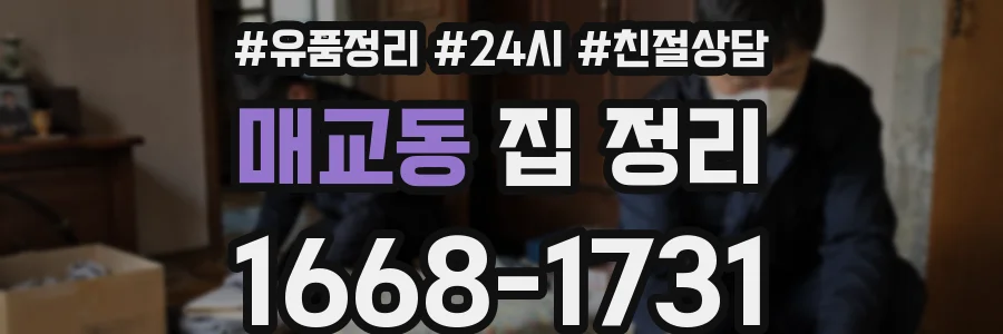 매교동 집 정리