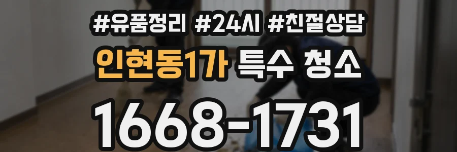 인현동1가 특수 청소