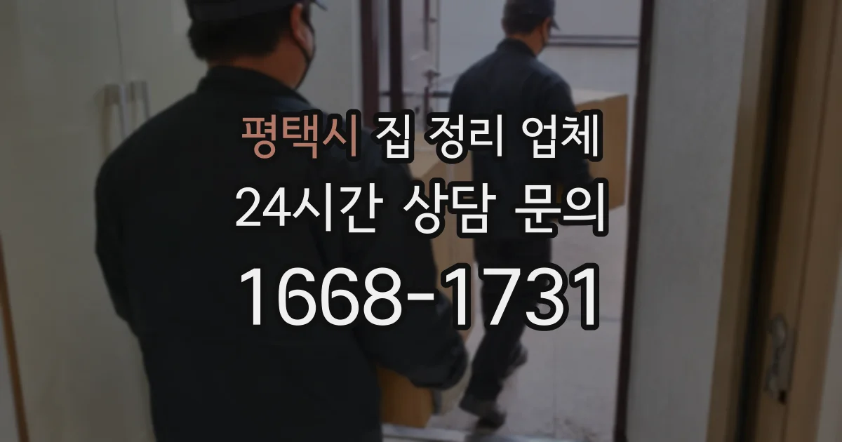 평택시 집 정리 업체