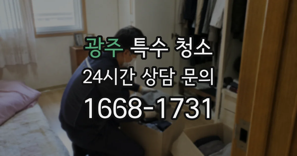 광주 특수 청소