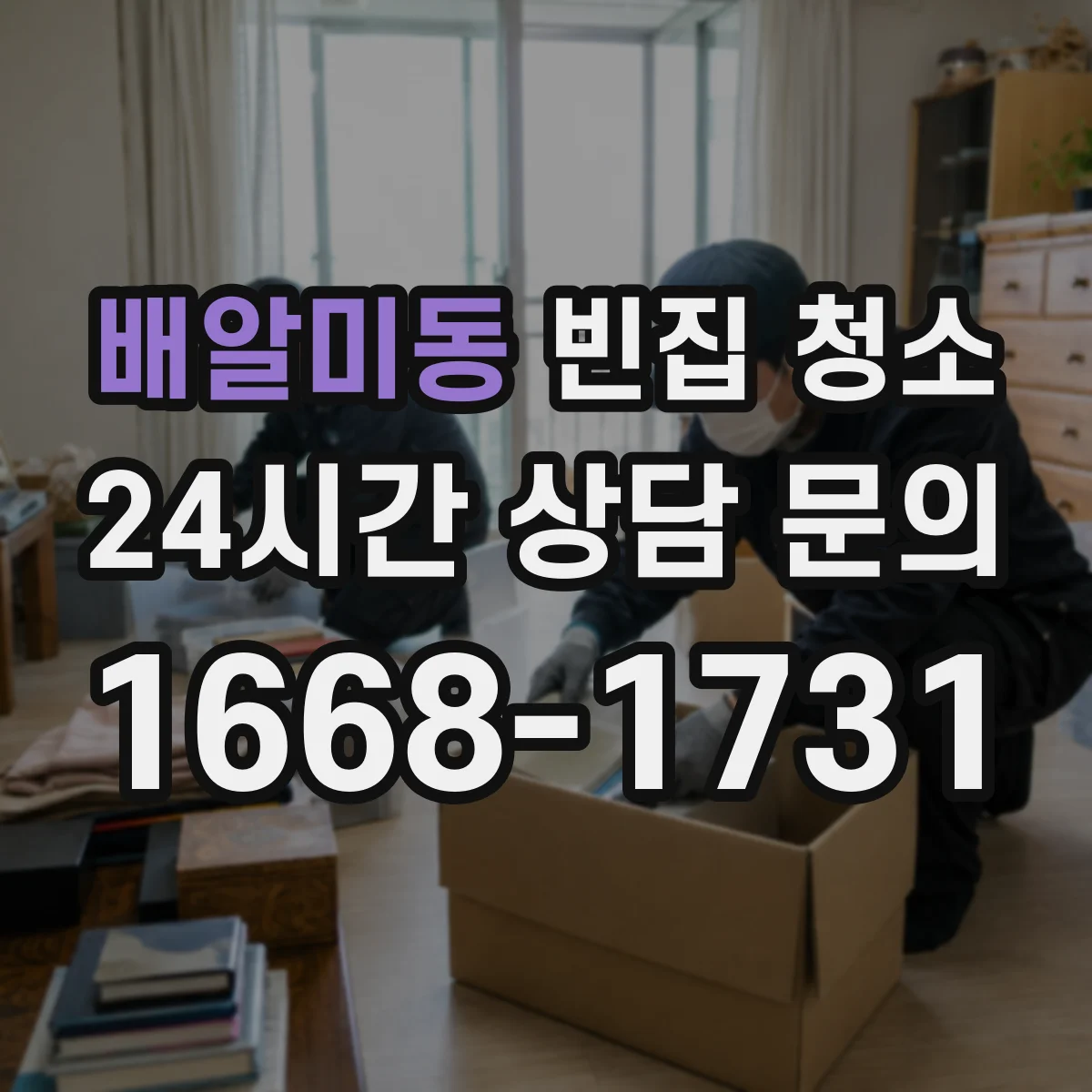배알미동 빈집 청소