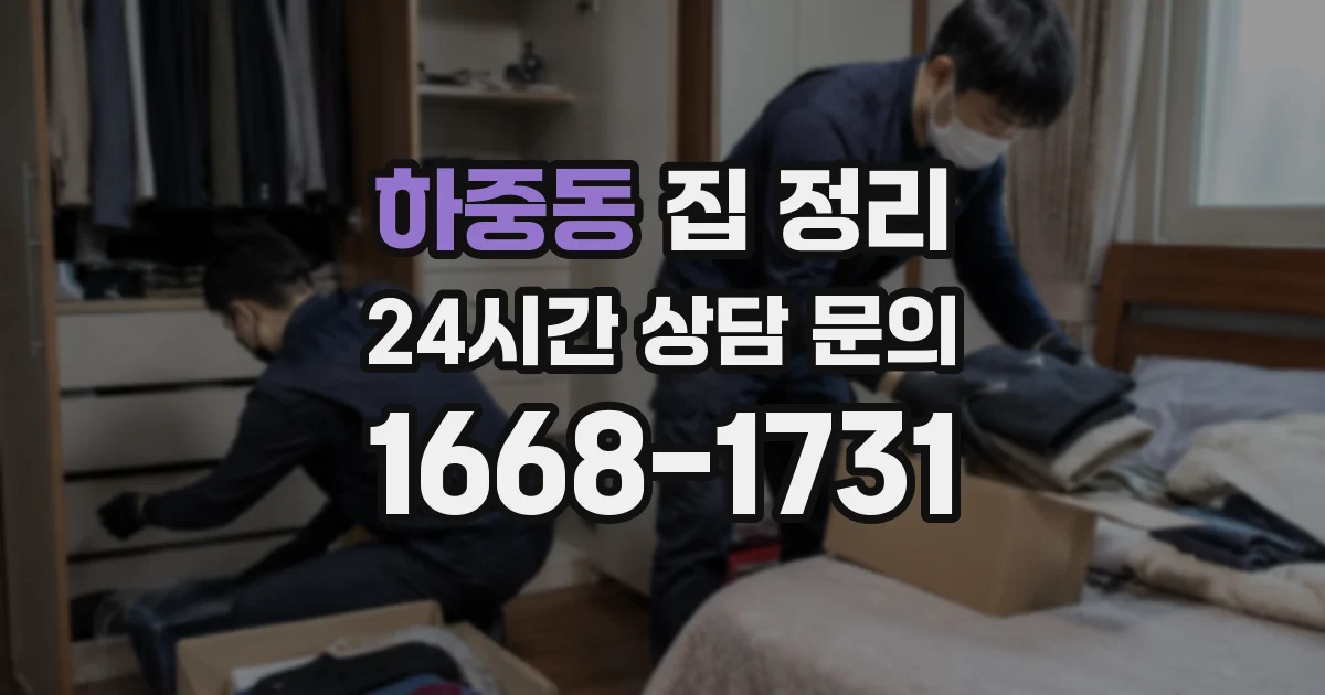 하중동 집 정리