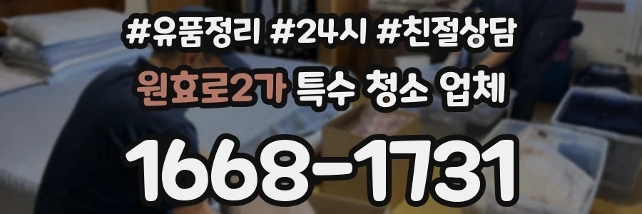 원효로2가 특수 청소 업체
