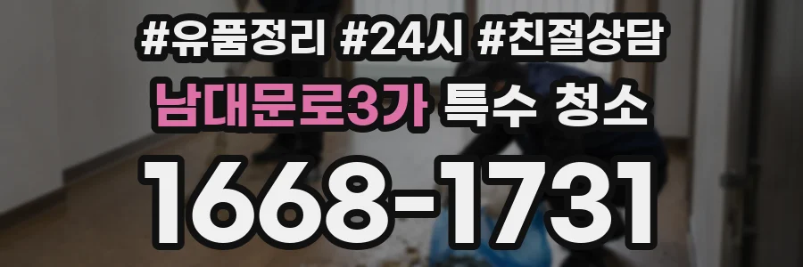 남대문로3가 특수 청소
