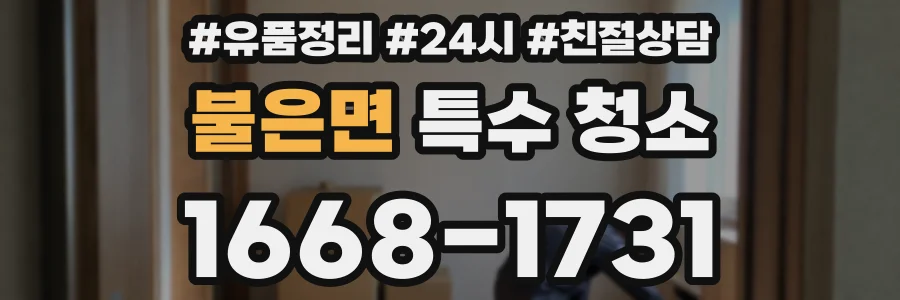 불은면 특수 청소