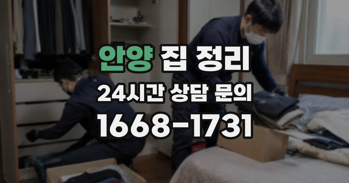 안양 집 정리