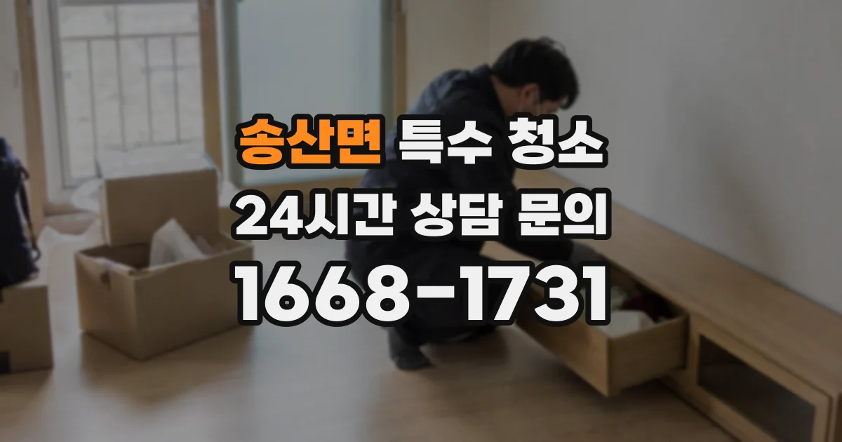 송산면 특수 청소