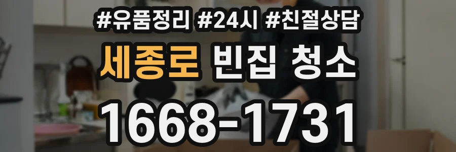 세종로 빈집 청소