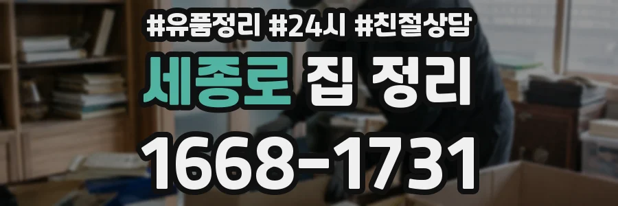 세종로 집 정리