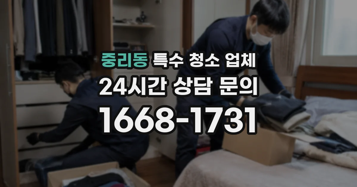 중리동 특수 청소 업체