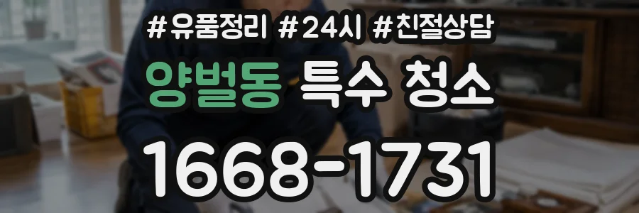 양벌동 특수 청소