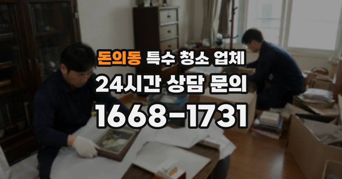 돈의동 특수 청소 업체