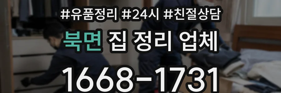 북면 집 정리 업체