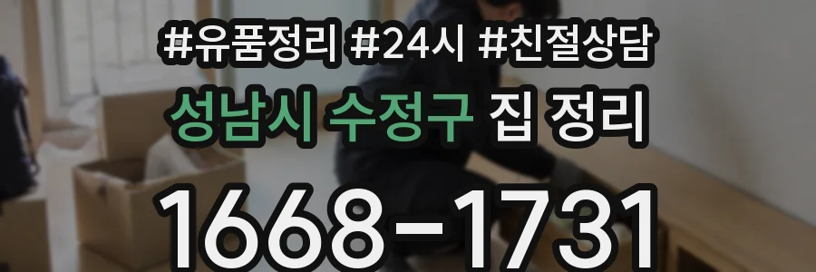 성남시 수정구 집 정리
