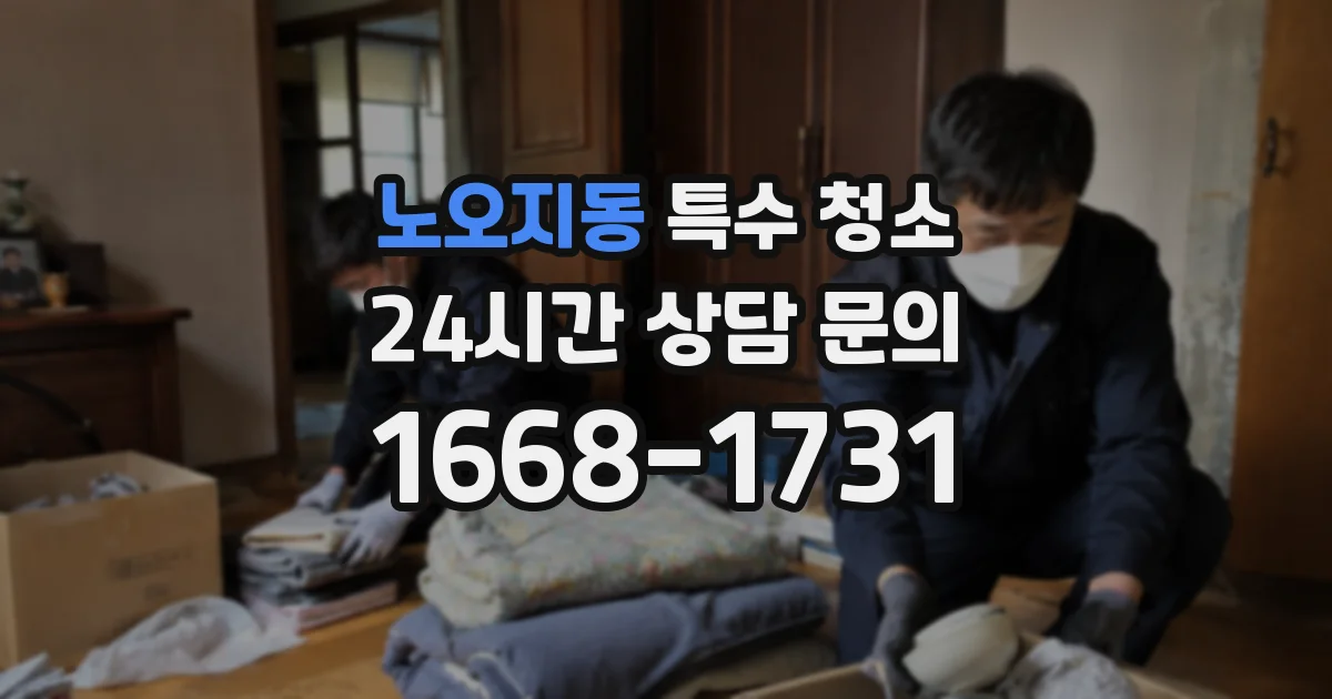 노오지동 특수 청소