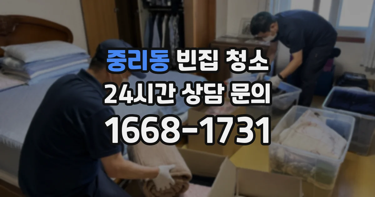 중리동 빈집 청소