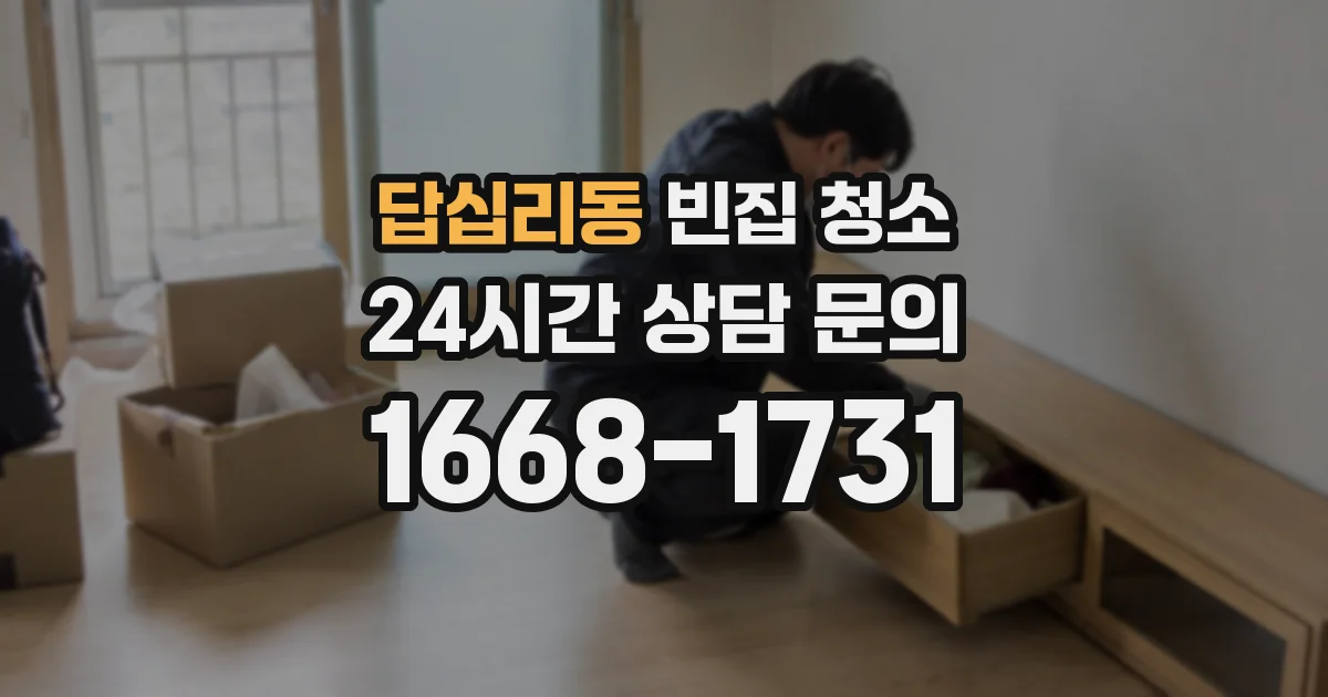 답십리동 빈집 청소