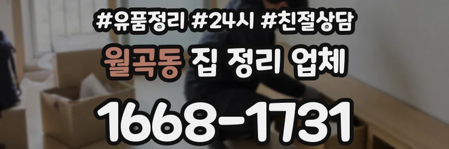 월곡동 집 정리 업체