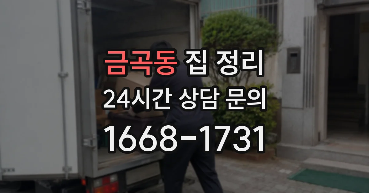 금곡동 집 정리