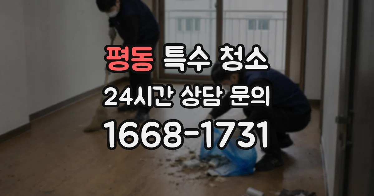 평동 특수 청소