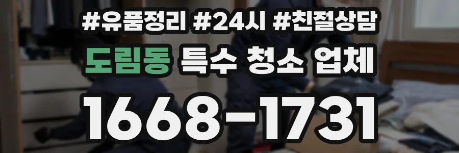 도림동 특수 청소 업체