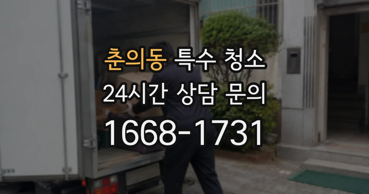춘의동 특수 청소