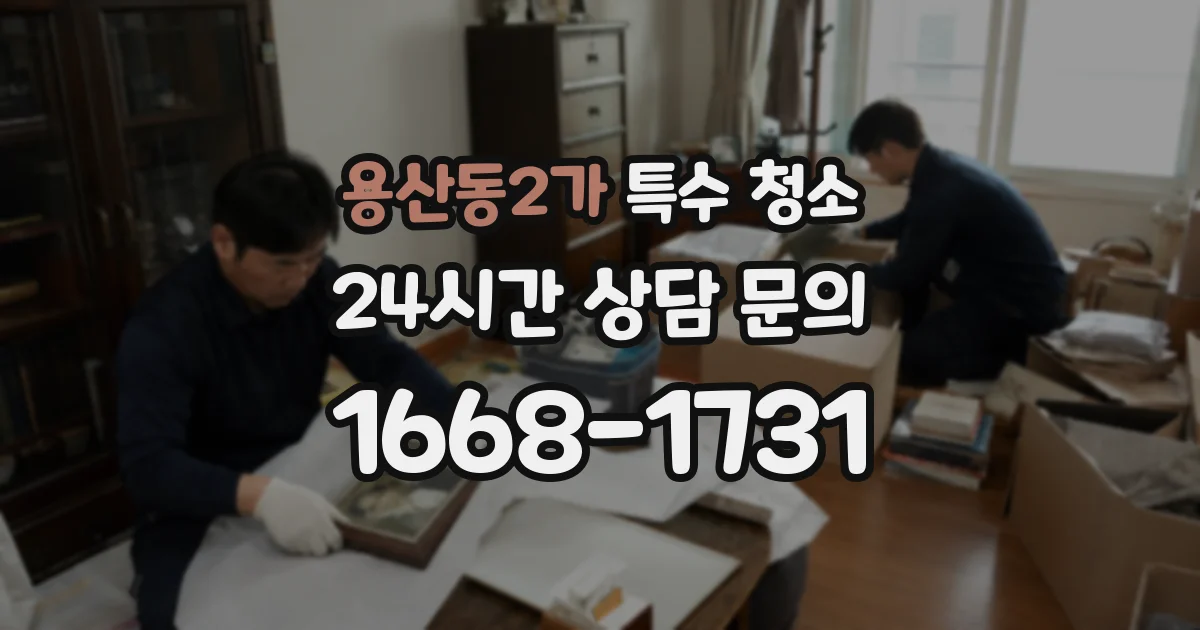 용산동2가 특수 청소