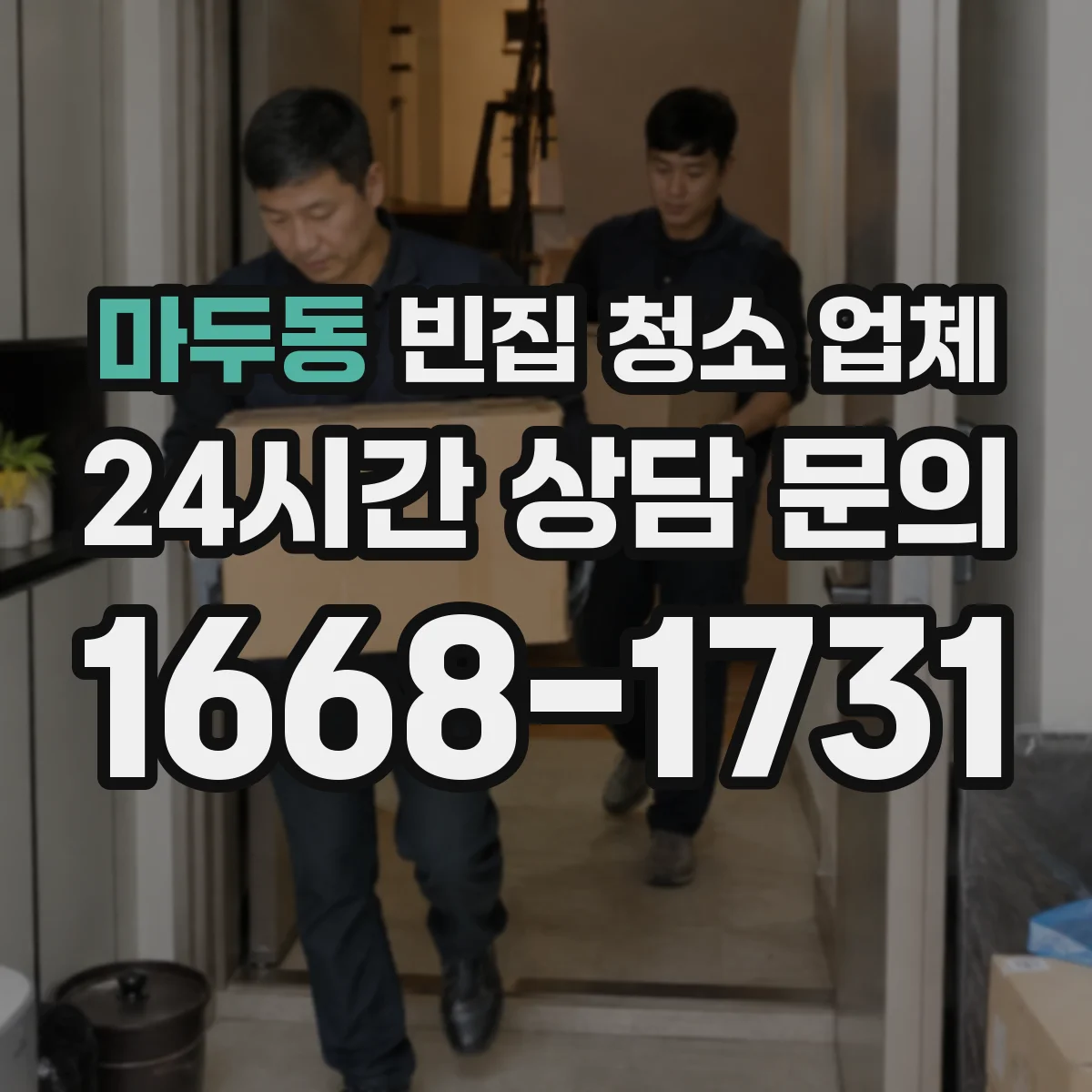 마두동 빈집 청소 업체