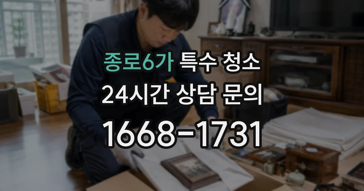 종로6가 특수 청소