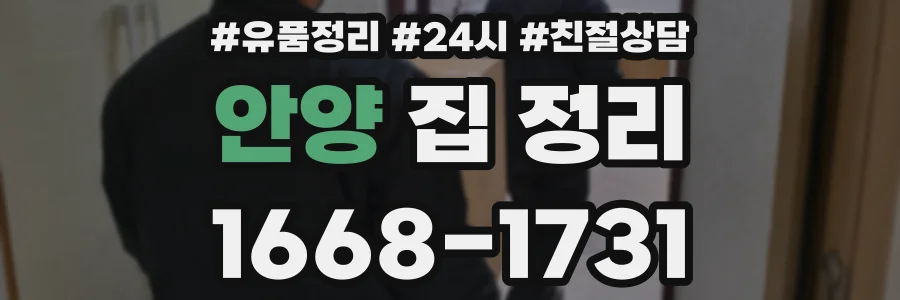 안양 집 정리