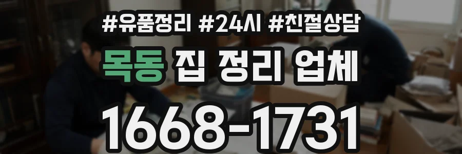 목동 집 정리 업체