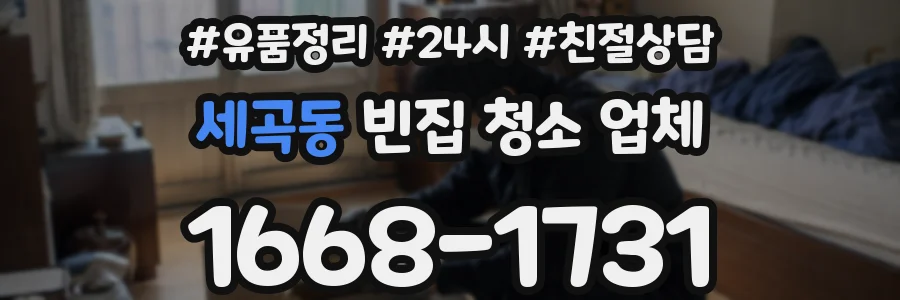 세곡동 빈집 청소 업체