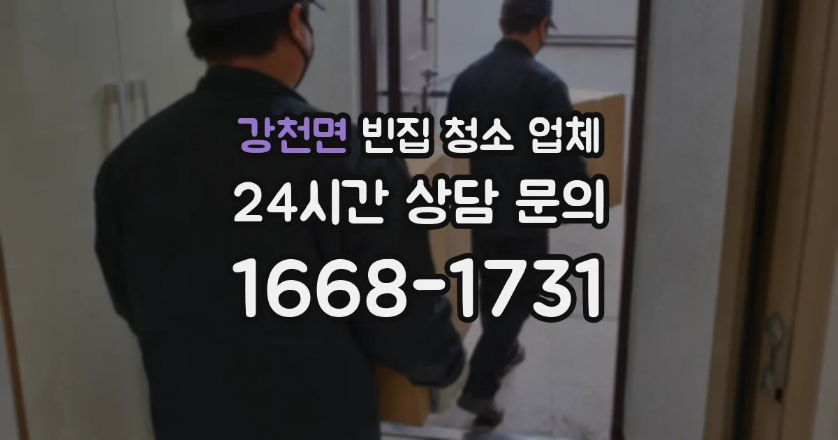 강천면 빈집 청소 업체