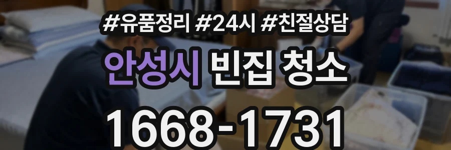 안성시 빈집 청소