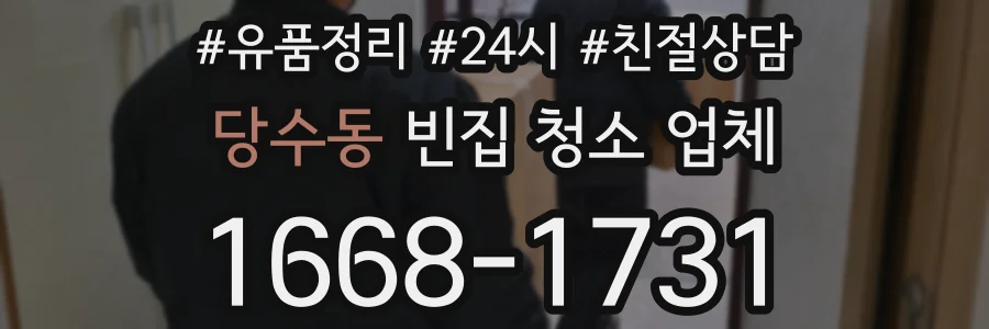 당수동 빈집 청소 업체