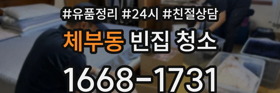 체부동 빈집 청소