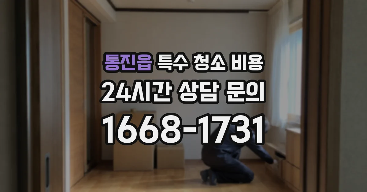 통진읍 특수 청소 비용