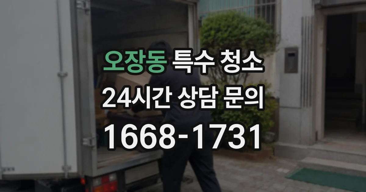 오장동 특수 청소
