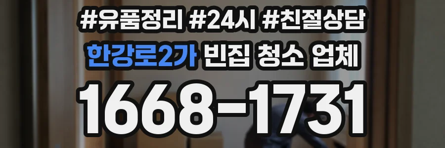 한강로2가 빈집 청소 업체