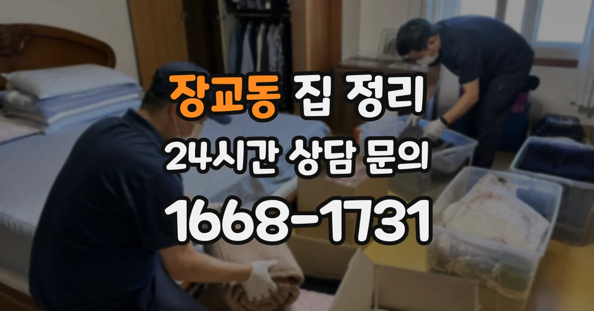 장교동 집 정리