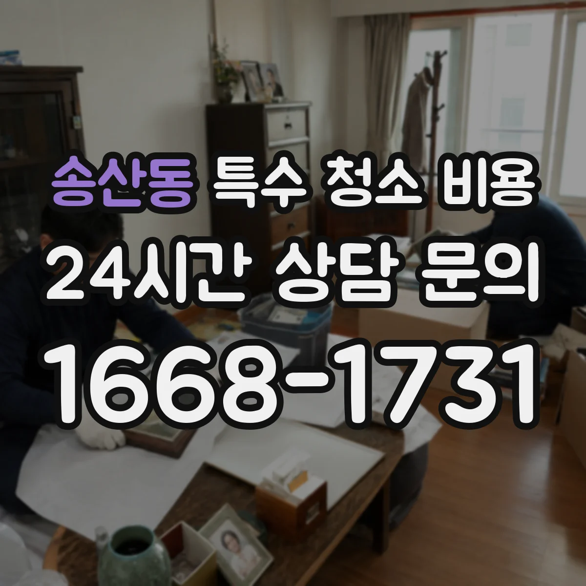송산동 특수 청소 비용