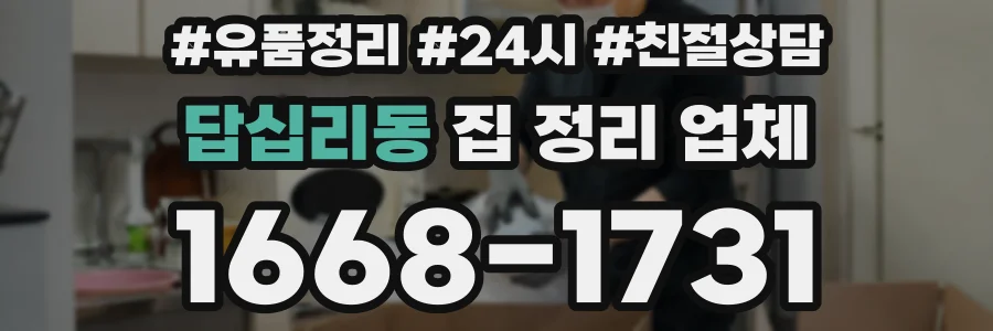 답십리동 집 정리 업체