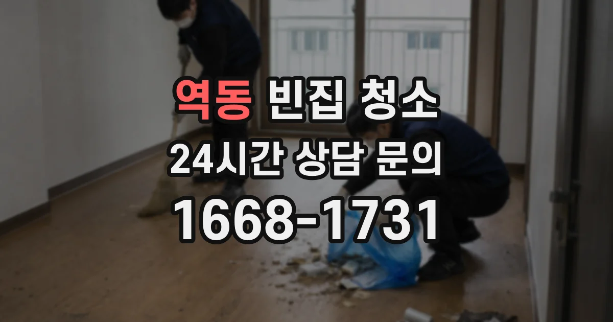 역동 빈집 청소