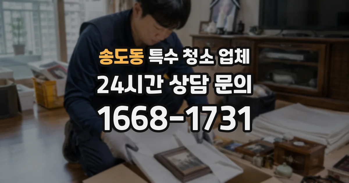 송도동 특수 청소 업체