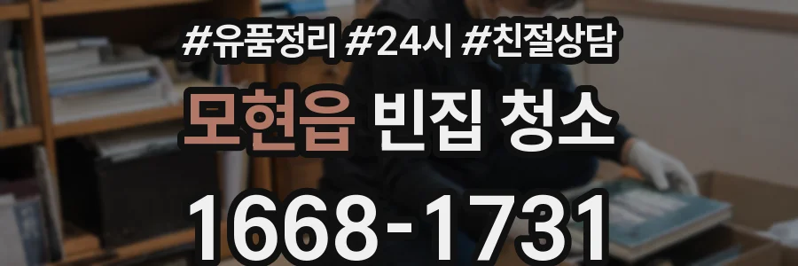 모현읍 빈집 청소