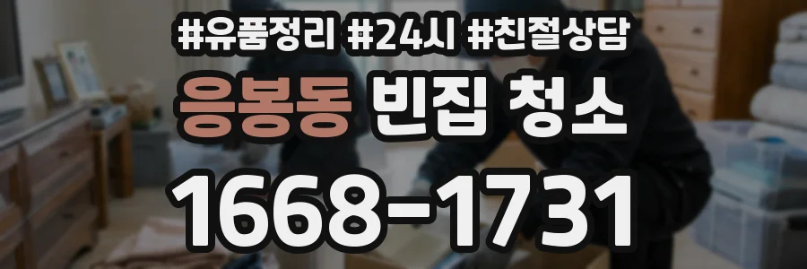 응봉동 빈집 청소