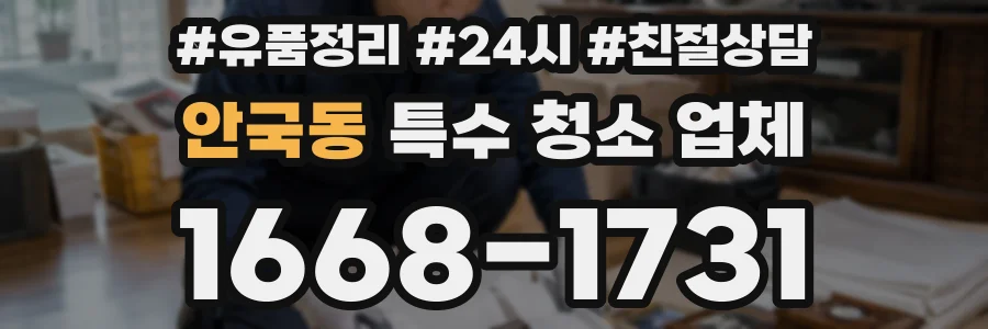 안국동 특수 청소 업체