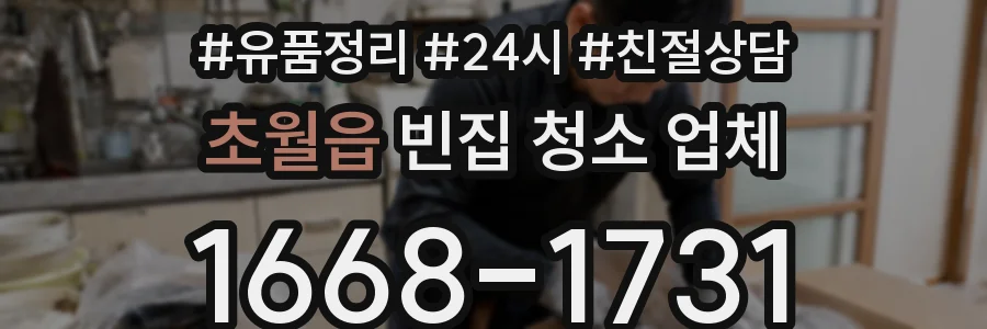 초월읍 빈집 청소 업체