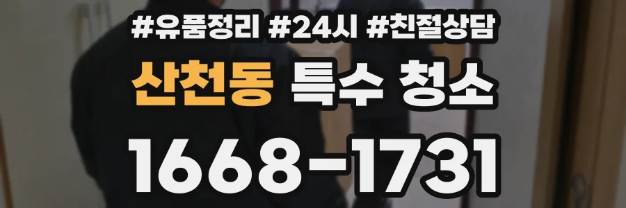 산천동 특수 청소